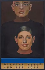 R.A. Sir Peter Blake, Blanche neige and bet noir, 1976-1981, oil on panel, in artist's frame