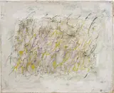 Jean Fautrier, Ba Be Bi Bo Bu, 1958, oil and pigment on paper laid on canvas