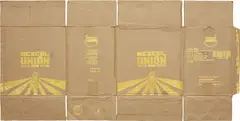 Danh Vō, Mezcal Union, 2010, gold leaf on cardboard