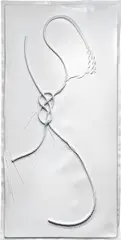 Seth Price, Untitled, 2010, UV-cured inkjet on polyethylene vacuum-formed over knotted rope