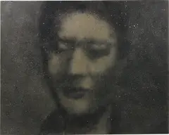 Zhang Xiao Mei by Zhang Huan, 2007, incense ash, charcoal and resin on canvas, offered Jun 2016
