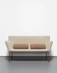 Divan (Prototype) by Franz West, 1997, steel, wood, foam and linen, offered Jun 2016