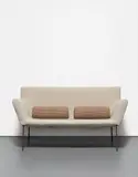 Franz West, Divan (Prototype), 1997, steel, wood, foam and linen