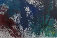 Untitled by Hermann Nitsch, 2006, acrylic on jute, offered Jun 2016