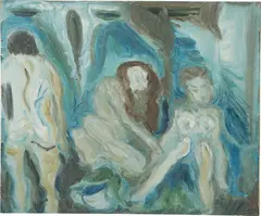 Tracey Emin, Untitled (Porchester Baths), 1988, oil on board
