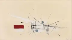 Georges Mathieu, Redorte, 1965, oil on canvas