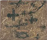 Antoni Tàpies, Terra i Palla, 2005, mixed media on board