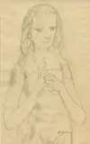 Léonard-Tsuguharu Foujita, Jeune fille a la robe bustier