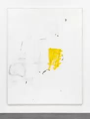 F (Gee Vaucher) by David Ostrowski, 2013, oil, laquer and cardboard on canvas, wood, sold Jun 2016