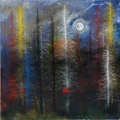 Stanley Donwood, Poor End, 2013, acrylic on canvas