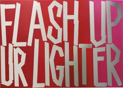 Flash up your lighter by Eddie Peake, 2013, powder coating and spray paint on polished stainless steel, sold Jun 2016