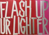 Eddie Peake, Flash up your lighter, 2013, powder coating and spray paint on polished stainless steel