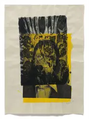 Albert Oehlen, Ohne Titel (Self-Portrait), 1990, monoprint