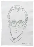 Andy Warhol, Untitled (Keith Haring), n.d., graphite on paper