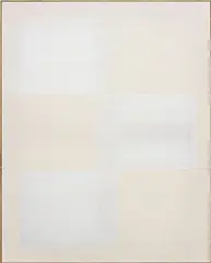 Untitled by Ethan Cook, 2013, hand woven cotton canvas and cotton canvas, in artist's frame, sold Jun 2016
