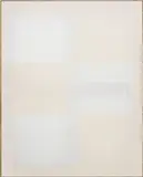 Ethan Cook, Untitled, 2013, hand woven cotton canvas and cotton canvas, in artist's frame