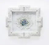 Ashley Bickerton, ANWWLB 2, 2011, acrylic, digital print, insect pins on paper