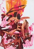 Untitled by Charline Von Heyl, 2004, acrylic and oil on paper, sold Jun 2016