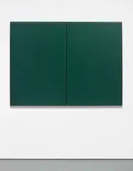 Lucien Smith, Double Dribble, 2011, vinyl, foam and plywood in an artist's frame, in 2 parts