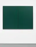 Lucien Smith, Double Dribble, 2011, vinyl, foam and plywood in an artist's frame, in 2 parts