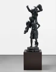 Nathan Mabry, Process Art (Eat Your Heart Out), 2007, bronze, marble and wood