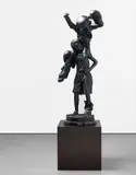 Nathan Mabry, Process Art (Eat Your Heart Out), 2007, bronze, marble and wood