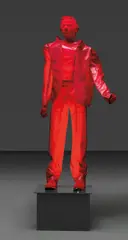 George Lappas, Red Man, n.d., mixed media
