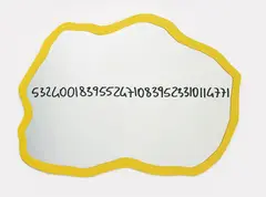 Frattali by Michelangelo Pistoletto, 1999-2000, acrylic on shaped mirror, offered Jun 2016