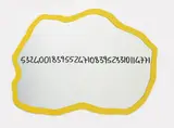 Michelangelo Pistoletto, Frattali, 1999-2000, acrylic on shaped mirror