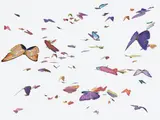 Jennifer Steinkamp, Ronnie Reagan 1, 2009, video installation