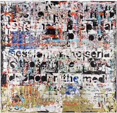 Mark Bradford, Rat Catcher of Hamelin III, 2011, mixed media on canvas