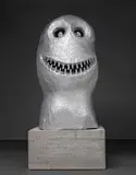 SUNRISE. east. march by Ugo Rondinone, 2007, cast bronze with silver auto paint and concrete plinth, offered Oct 2016