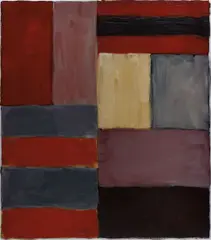 Grey Red by Sean Scully, 2012, oil on aluminium, sold Oct 2016