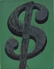 Dollar Sign by Andy Warhol, 1981, synthetic polymer paint and silkscreen ink on canvas, offered Oct 2016