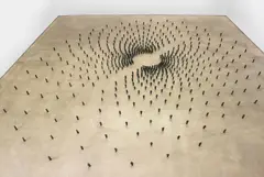 Field II by Antony Gormley, 1989, 1,200 terracotta figures, sold Oct 2016