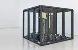 Damien Hirst, Figures in a Landscape, 1998, glass, steel, silicone rubber, wardrobe, lamp, clothes, air fresheners and packaging, rubbish bags and lipstick