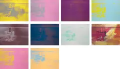 Electric Chair by Andy Warhol, 1971, Screenprint in colours, on wove paper, the full sheet,, sold Oct 2016