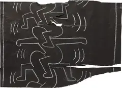 Totem by Keith Haring, 1985, chalk on paper, sold Oct 2016