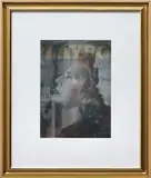 Francesco Vezzoli, La Regina di Rio (Dancin' Days vs Amália Traïda), 2004, colour laserprint on canvas with metallic embroidery in artist's frame