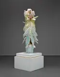David Altmejd, Untitled 3 (The Watchers), 2009, plaster, wood, paint and burlap on artist's plinth