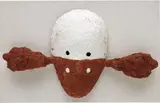 Antony Gormley, A Mask for Feeling the Earth, 1992, plaster, pigment and fabric