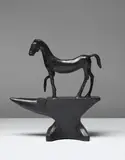Barry Flanagan Ra, Horse on Anvil, 2001, bronze