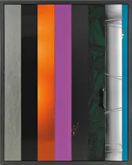 Untitled by Anselm Reyle, 2007, acrylic, PVC foil and mirrored Plexiglas on canvas, in artist's metal frame, sold Oct 2016