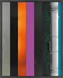 Anselm Reyle, Untitled, 2007, acrylic, PVC foil and mirrored Plexiglas on canvas, in artist's metal frame