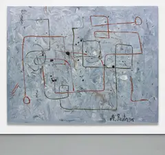Untitled by André Butzer, 2007, oil on canvas, sold Oct 2016
