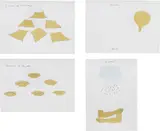 Four works: Heaven and Earth; A Cloud by Tacita Dean, 1995, gold leaf and pencil on paper, offered Oct 2016