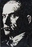Vik Muniz, Maiakowskij, after Rodchenko (Pictures of Caviar), 2004, chromogenic print