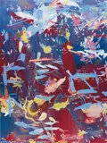 Petra Cortright, Fromage Frais, 2014, digital painting on aluminium