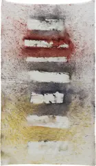 Untitled (Topanga 14) by Sam Falls, 2012, fabric dye on terrycloth, offered Oct 2016