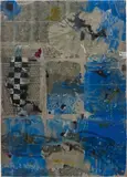 JPW3, BLC, 2014, wax, ink, paper and mixed media on canvas